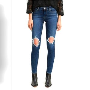 NWT Levis 711 Skinny Blue Jeans For Women Size 10